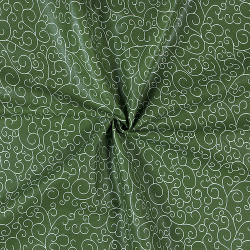 Бязь плательная 150 см 1762/4 цвет зеленый фото 2
