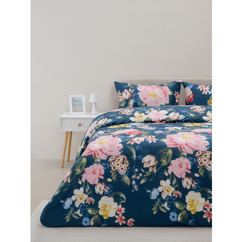 Постельное белье VT из полисатина R4061 2-х сп с евро простыней с наволочками 50/70 фото 9