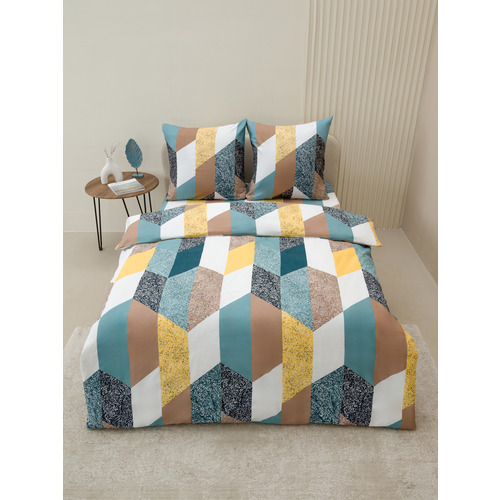 Постельное белье VT из полисатина 4102 2-х сп с евро простыней с наволочками 70х70 фото 10