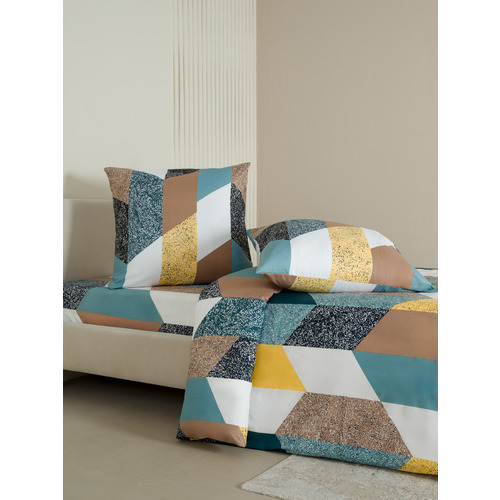 Постельное белье VT из полисатина 4102 2-х сп с евро простыней с наволочками 70х70 фото 6