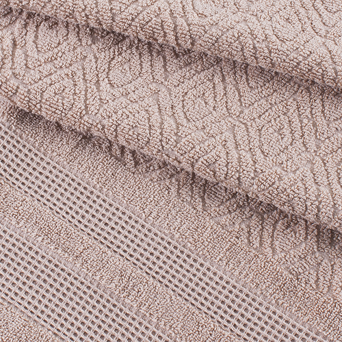 Полотенце велюровое Rombo 50/90 см цвет песочный фото 2