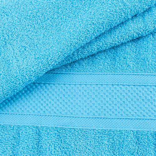 Полотенце велюровое Эконом 50/90 см цвет бирюзовый фото 2