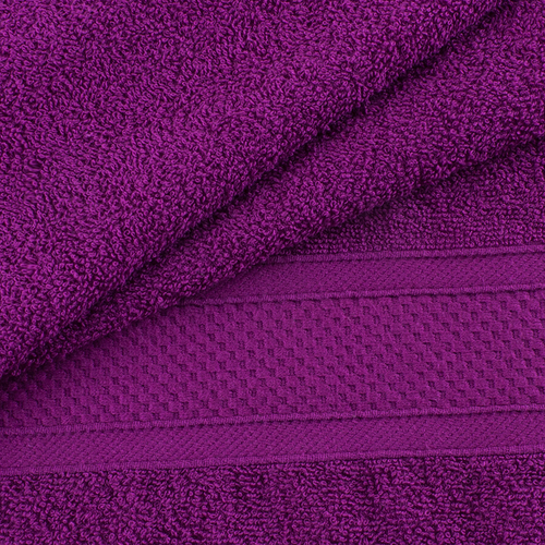 Полотенце велюровое Эконом 50/90 см цвет фуксия фото 2