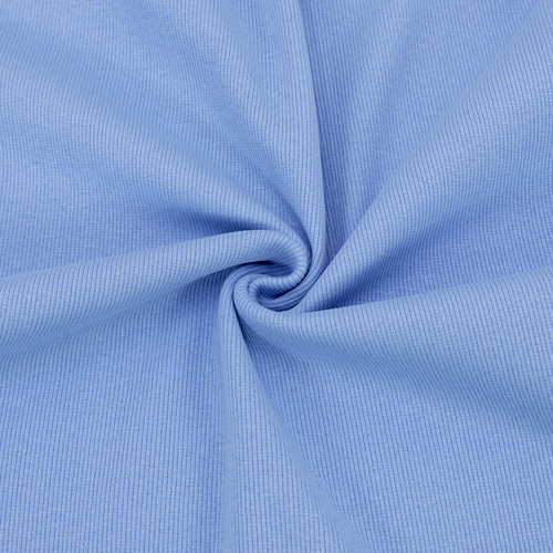 Ткань на отрез кашкорсе с лайкрой цвет светло-голубой фото 1