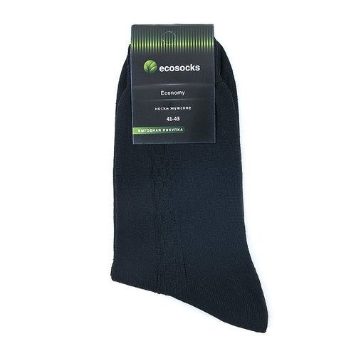 Мужские носки М-07 Ecosocks цвет черный размер 27 фото 1