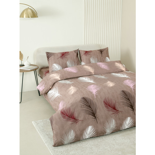 Постельное белье VT из полисатина 4236 2-х сп с евро простыней с наволочками 50/70 фото 5