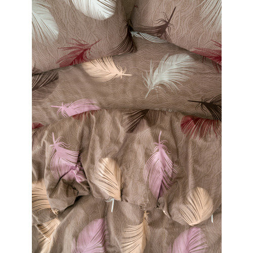 Постельное белье VT из полисатина 4236 2-х сп с евро простыней с наволочками 50/70 фото 2