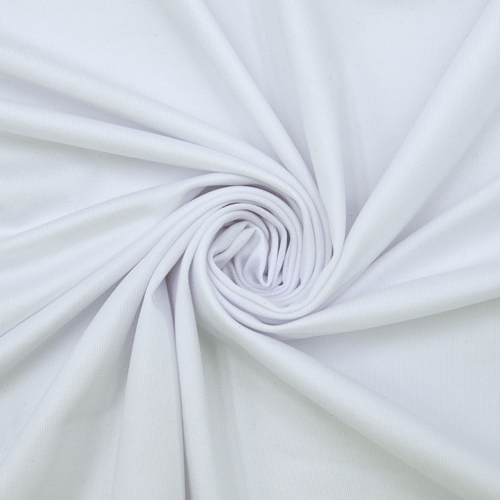Ткань на отрез бифлекс цвет белый фото 1