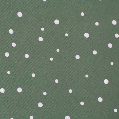 Ткань на отрез супер софт горох цвет зеленый фото 2