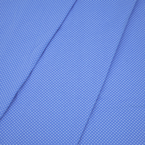 Ткань на отрез кулирка 1022-V3 Пшено на голубом фото 4