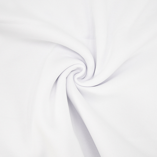 Ткань на отрез футер 3-х нитка компакт пенье начес цвет белый фото 1