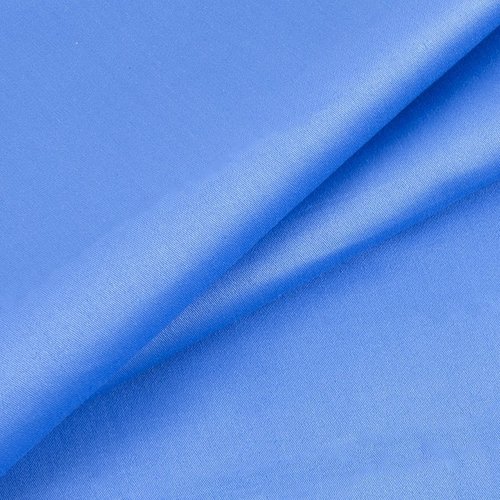 Простынь на резинке сатин цвет синий 140/200/20 см фото 3