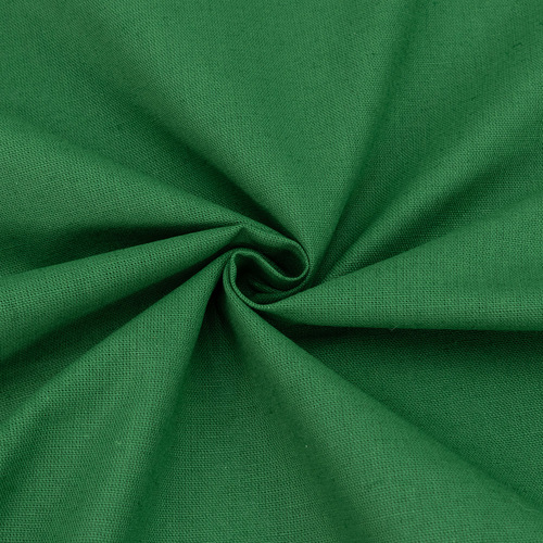 Ткань на отрез полулен 150 см 435 цвет зеленый фото 1