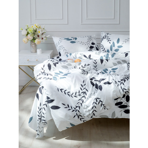 Постельное белье VT из полисатина 4819 2-х сп с евро простыней с наволочками 50/70 фото 13