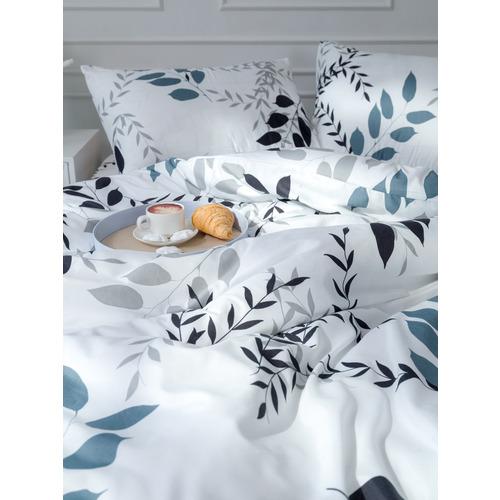 Постельное белье VT из полисатина 4819 2-х сп с евро простыней с наволочками 50/70 фото 12