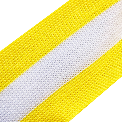 Лампасы №41 желтая белая желтая полосы 4см уп 10 м фото 1