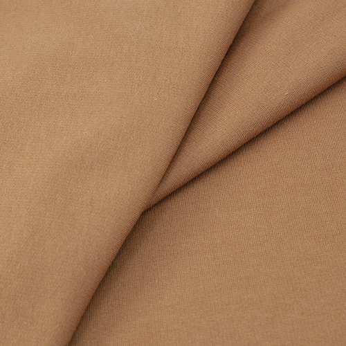 Ткань на отрез футер петля с лайкрой 25-12 цвет коричневый фото 1