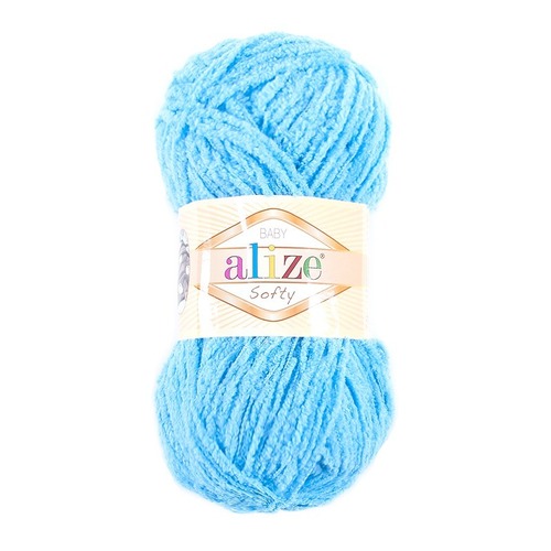 Пряжа для вязания Ализе Softy (100% микрополиэстер) 50гр/115 м цвет 364 морская волна фото 1