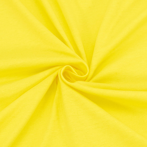 Ткань на отрез кулирка №236 цвет желтый фото 1