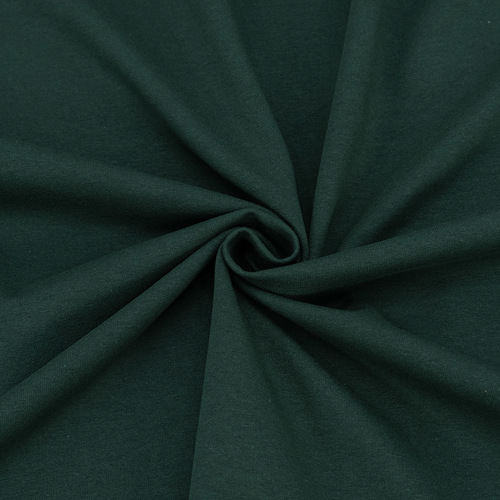 Ткань на отрез футер петля с лайкрой Темно-зеленый фото 1