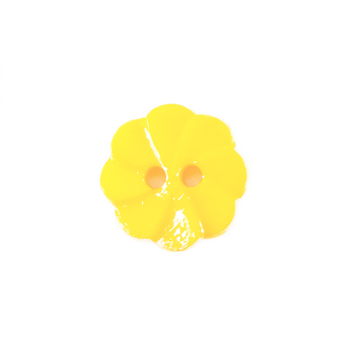 Пуговица детская на два прокола Розочка 13 мм цвет св-желтый упаковка 24 шт фото 1