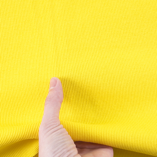 Ткань на отрез кашкорсе с лайкрой 2210-1 цвет желтый фото 4