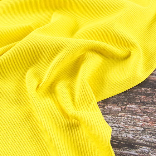 Ткань на отрез кашкорсе с лайкрой 2210-1 цвет желтый фото 5
