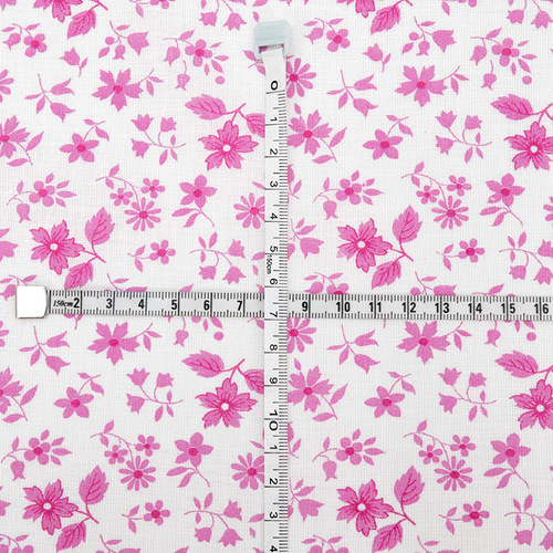 Ткань на отрез ситец белоземельный 80 см 7578/1 Цветы цвет розовый фото 6