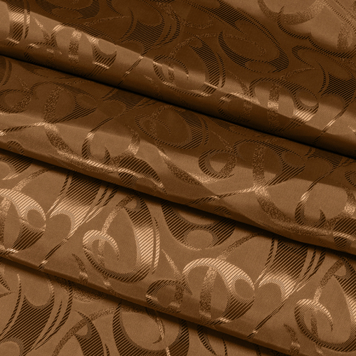 Портьерная ткань 150 см на отрез 10-1 цвет коричневый фото 2
