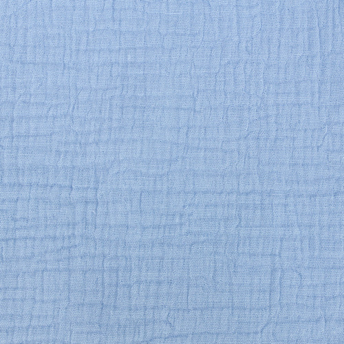 Ткань на отрез муслин гладкокрашеный 140 см цвет голубой фото 2