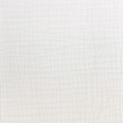 Ткань на отрез муслин гладкокрашеный 140 см цвет белый фото 2