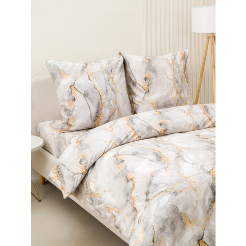 Постельное белье VT из полисатина 12138-07b 2-х сп с евро простыней фото 5