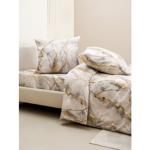 Постельное белье VT из полисатина 12138-07b 2-х сп с евро простыней фото 4