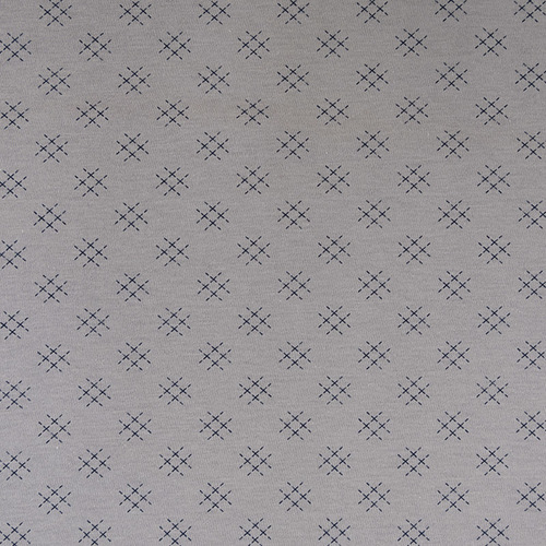 Ткань на отрез кулирка 1361-V3 Штрихи цвет серый фото 3