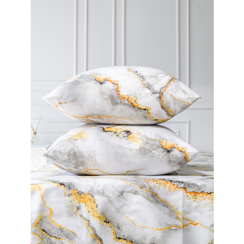 Постельное белье 12138-07b 2-х сп с евро простыней с наволочками 70/70 фото 16