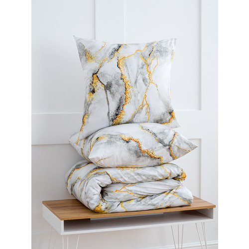 Постельное белье 12138-07b 2-х сп с евро простыней с наволочками 70/70 фото 15