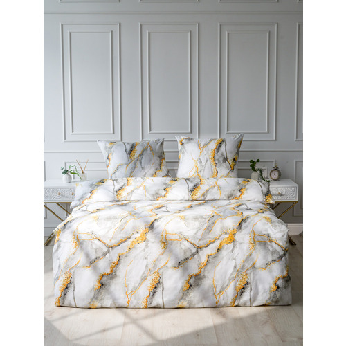 Постельное белье 12138-07b 2-х сп с евро простыней с наволочками 70/70 фото 14