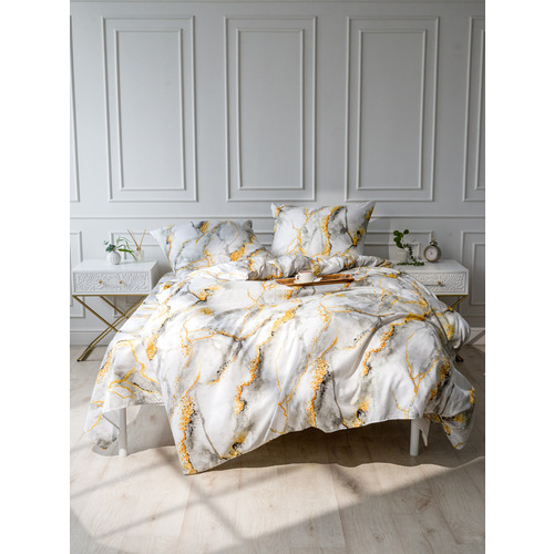 Постельное белье 12138-07b 2-х сп с евро простыней с наволочками 70/70 фото 8