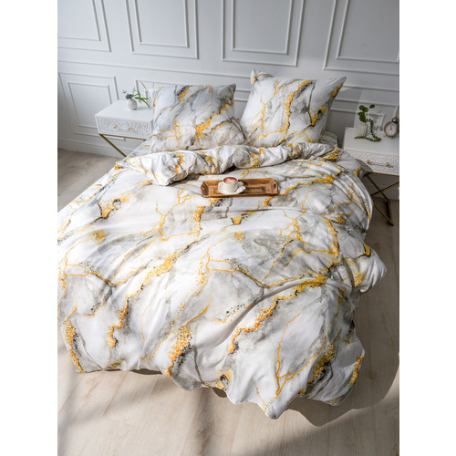 Постельное белье 12138-07b 2-х сп с евро простыней с наволочками 70/70 фото 1