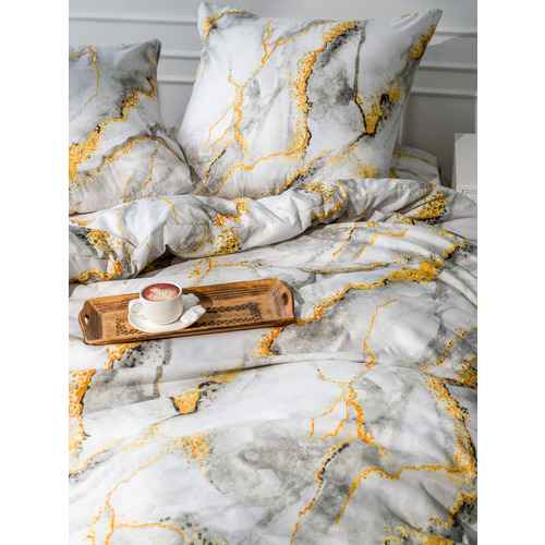 Постельное белье 12138-07b 2-х сп с евро простыней с наволочками 70/70 фото 6