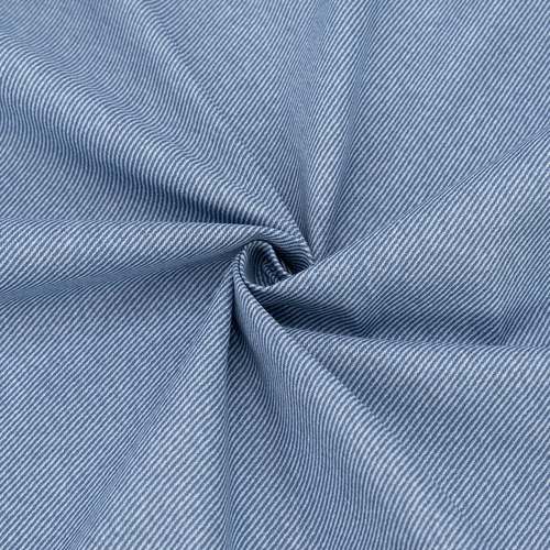 УЦЕНКА ткань на отрез бязь плательная 150 см 12187/3 Джинс цвет голубой фото 1