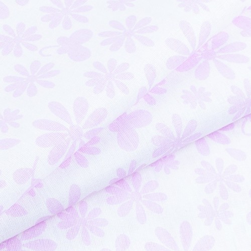 Ткань на отрез бязь плательная 150 см 1553/3А цвет розовый фото 3