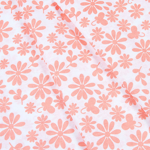 Ткань на отрез бязь плательная 150 см 1553/4А цвет персик фото 1
