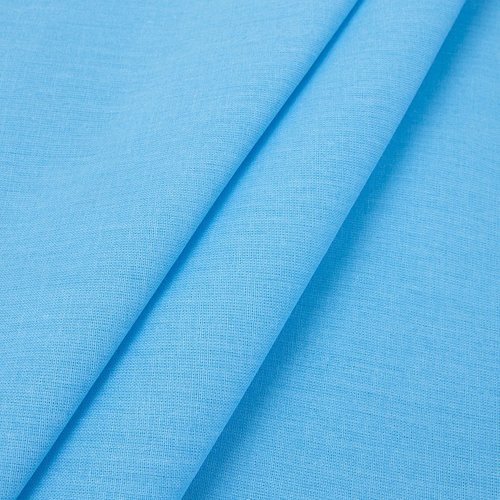 Простыня на резинке поплин цвет голубой 90/200/20 см фото 3