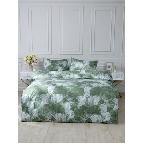 Постельное белье VT из полисатина 4826 2-х сп с евро простыней с наволочками 50/70 фото 19