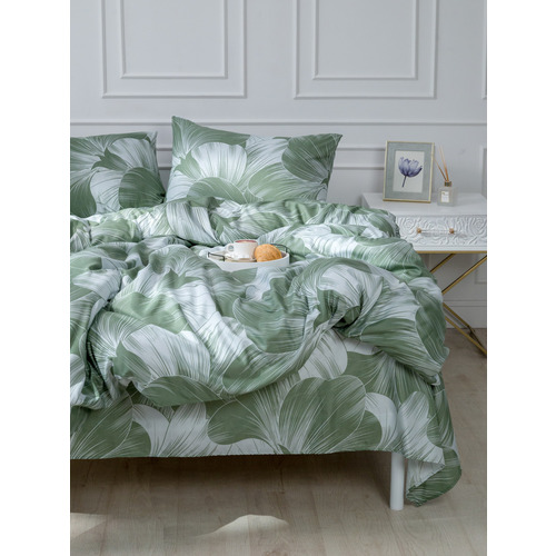 Постельное белье VT из полисатина 4826 2-х сп с евро простыней с наволочками 50/70 фото 14