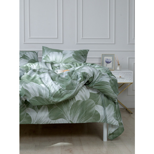 Постельное белье VT из полисатина 4826 2-х сп с евро простыней с наволочками 50/70 фото 13