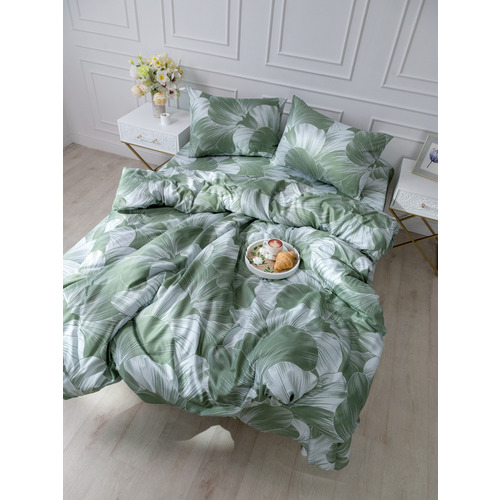 Постельное белье VT из полисатина 4826 2-х сп с евро простыней с наволочками 50/70 фото 11