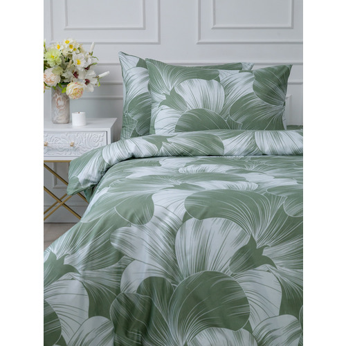 Постельное белье VT из полисатина 4826 2-х сп с евро простыней с наволочками 50/70 фото 8