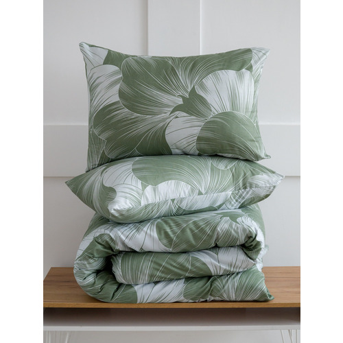 Постельное белье VT из полисатина 4826 2-х сп с евро простыней с наволочками 50/70 фото 4